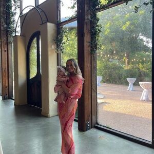 Never Fully Dressed Pink Abstract Tilly Dress